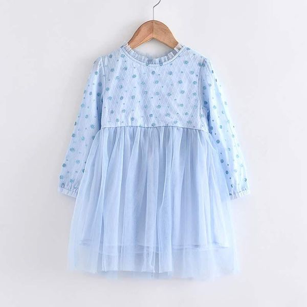 

girl's dresses girls mesh patchwork fashion kids voile sweet princess outfits costumes children dot vestidos baby clothing, Red;yellow
