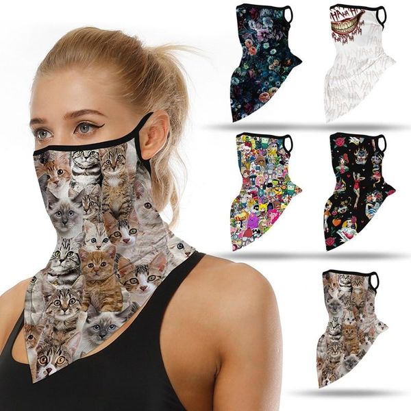 

magic neck gaiters bandana outdoor dust proof mouth protect scarf hiking scarves cycling motorcycle sports headband face caps & masks, Black