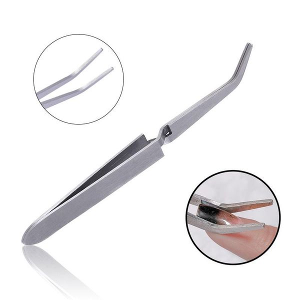 

nail art kits shaping clip stainless steel cross action tweezers multi-function nipper manicure tools
