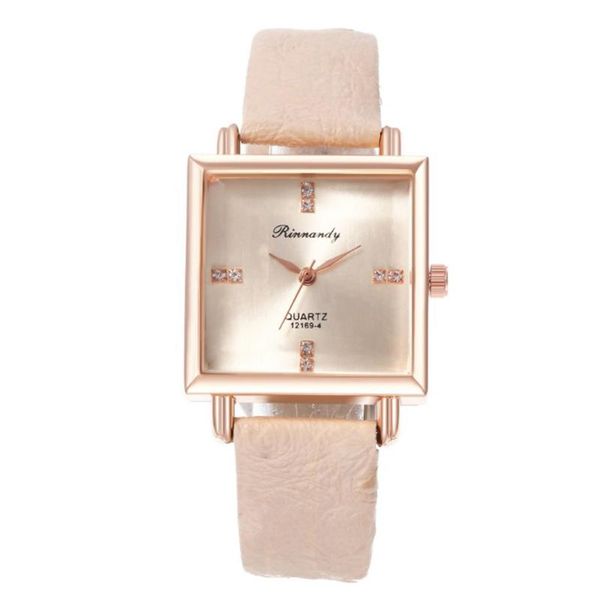 

wristwatches women's watch elegant khaki simple minimalism quartz casual ladies rhinestone wristwatch leather colck zegarki damskie@50, Slivery;brown