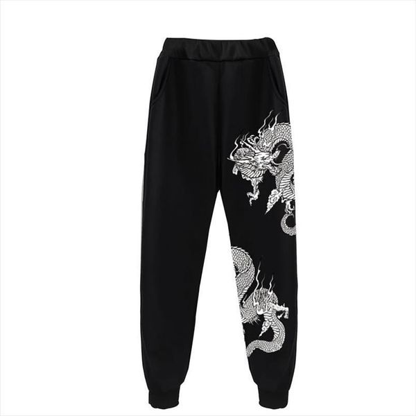 

hoodie guard plus fleece women pant casual all match male and female couples size sweatpants, Black;white