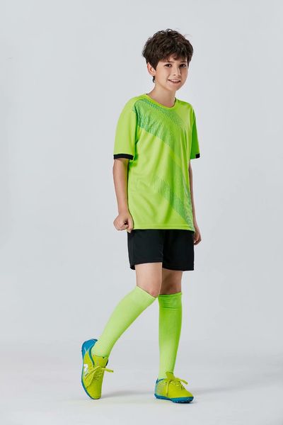 

#0117 football uniform men+kids soccer jersey printing team custom track and field sports short-sleeved shirt, Black;yellow