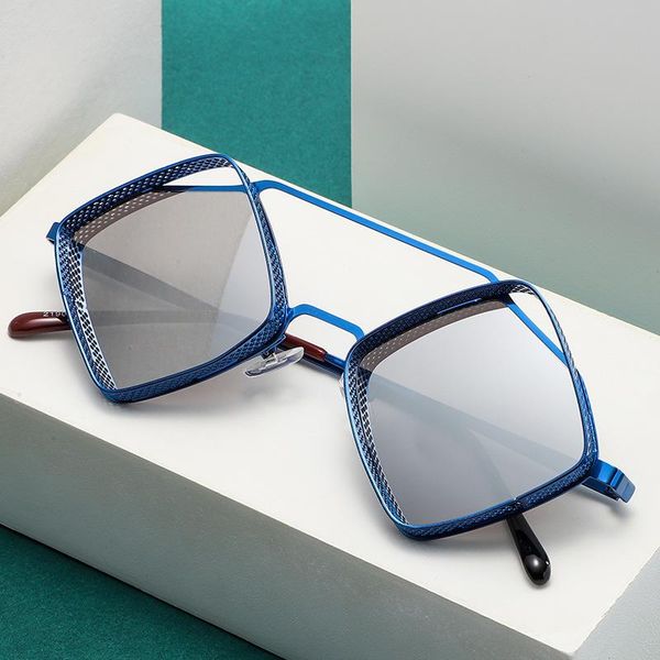 

outdoor eyewear retro steampunk sunglasses hollow diamond-shaped men's trendy