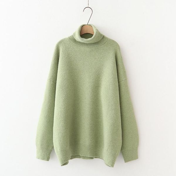 

women's sweaters 2021 women winter turtleneck warm thick solid pullover cashmere jumpers soft casual knitwear sweater pull femme, White;black
