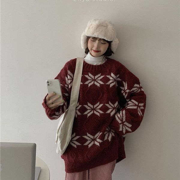 

women's sweaters winter vintage 2021 sweet women clothing for cute korean loose sweater cardigan crop christmas casual, White;black
