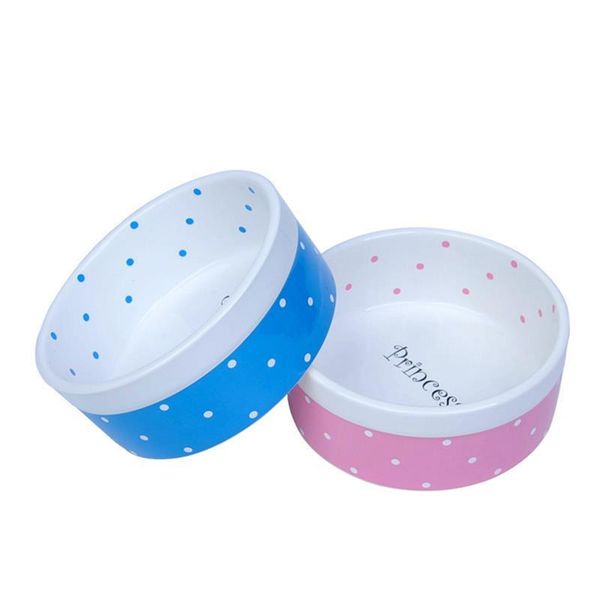 

cat bowls & feeders pet bowl creative dots pattern ceramic water for dog