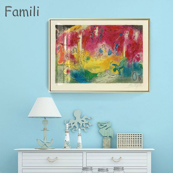 

modern fashion abstract character orange clothing posters and prints canvas painting art wall pictures for hallway home decor-03