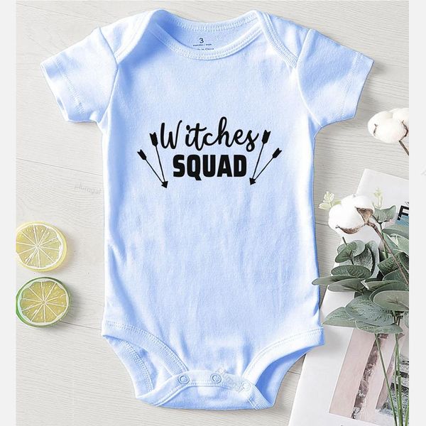 

jumpsuits witches squad letter toddler clothing summer kids romper baby boy clothes long sleeve infant outfits winter jumpsuit, Blue
