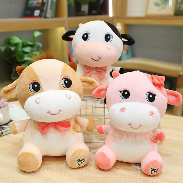

22cm cute plush cattle toys stuffed animal soft cow plush juguetes for kids girls car home decor christmas wedding birthday gift