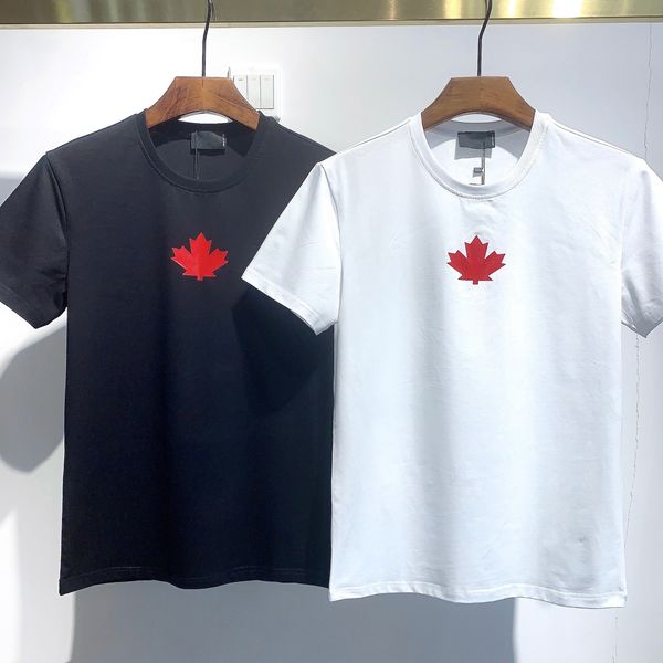 

2021 fashion icon designers men t shirts #dt825 europe off summer classic maple leaf tees essentials luxury white letters print casual cloth, White;black
