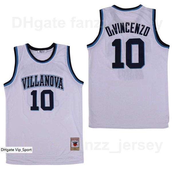 

men villanova wildcats college 10 donte divincenzo jersey movie basketball university hip hop team color blue for sport fans breathable, Black