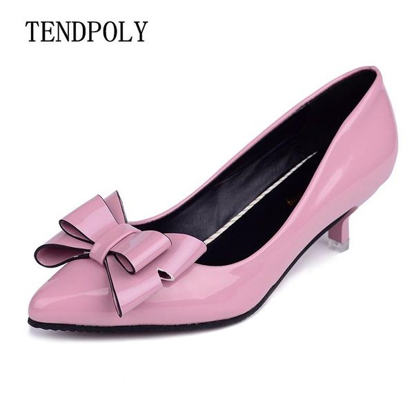 

dress shoes retro fashion high heels summer fine with bow versatile shallow mouth trendy s casual prom wedding, Black