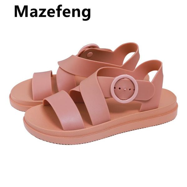 

women sandals summer shoes casual slip on ladies flats woman fashion platform candy color plus size footwear female, Black