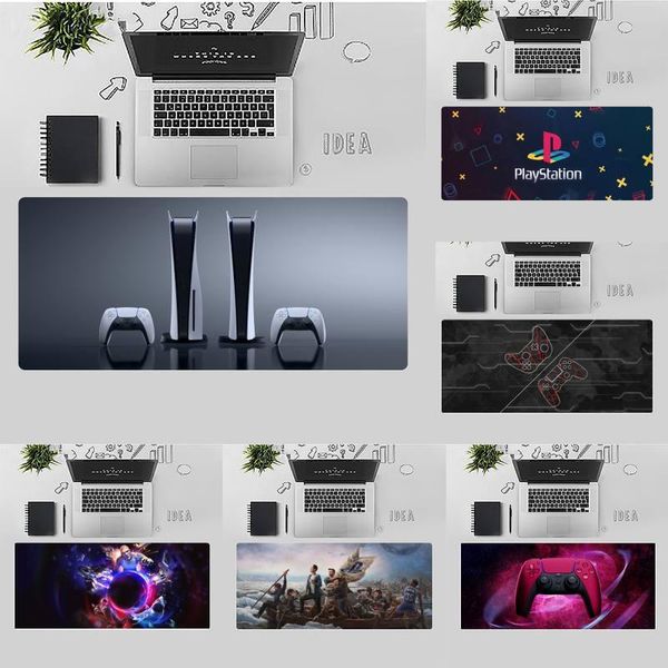 

mouse pads & wrist rests playstation gaming pad pc computer mat desk table game office work gamer large mousepad mats non-slip lapcushio