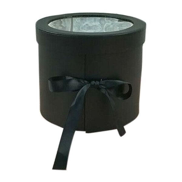 

gift wrap double layers round rotating box flower packing diy gifts