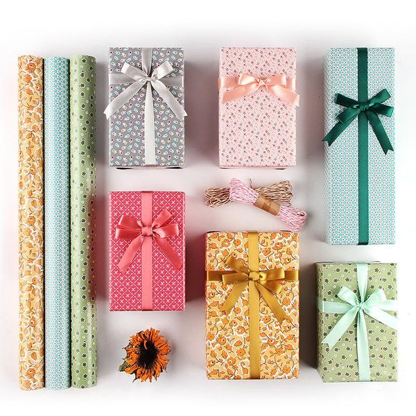 

gift wrapping paper oversized floral pattern material anniversary birthday decoration wrap