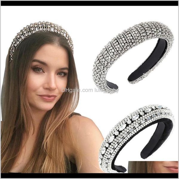 

sparkly padded rhinestones headbands full crystal luxurious limited edition hairbands bejewled black white women headband ydqlz other tsbop