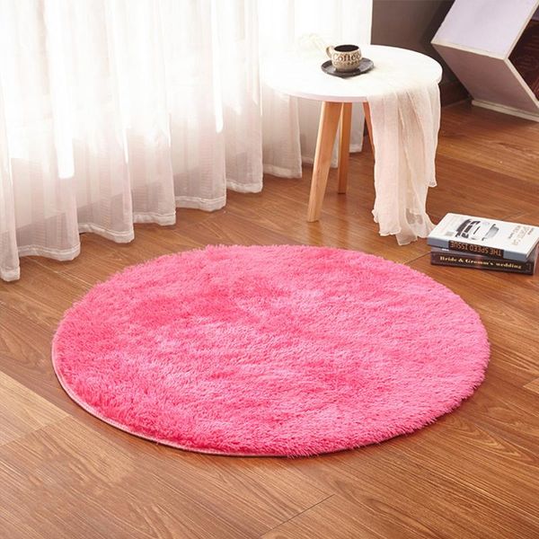 

bedroom carpet round floor mat living room plush (rosy) carpets
