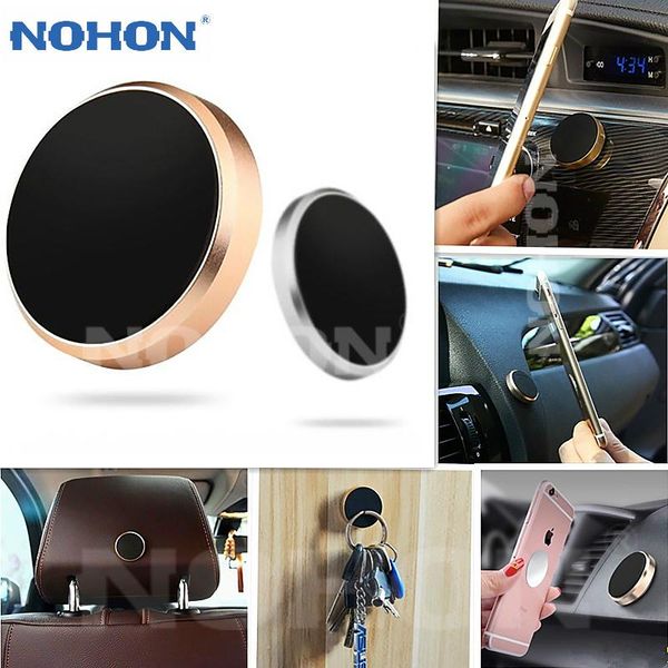 

cell phone mounts & holders nohon car holder magnetic universal mount bracket support wall desk metal magnet sticker mobile stand [2 pack]