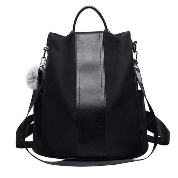 

outdoor bags women concise anti-theft backpack two-way schoolbag waterproof shoulder bag for girls