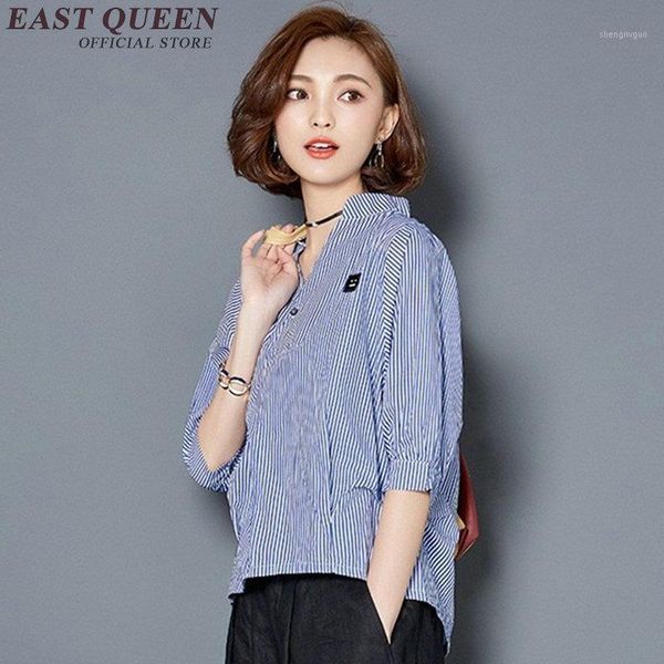 

women's blouses & shirts women summer 2021 striped blouse kk975 h, White