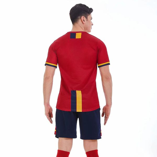 

selling soccer jerseys custom printed number name and team logo graphic full kit men football shirt 41#2001, Black