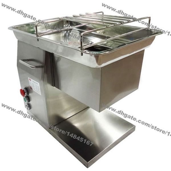 250 KG/H In Acciaio Inox 2.5mm-25mm Lama Personalizzata 110v 220v Elettrico Industriale Carne Fresca taglierina Affettatrice Macchina per la Lavorazione