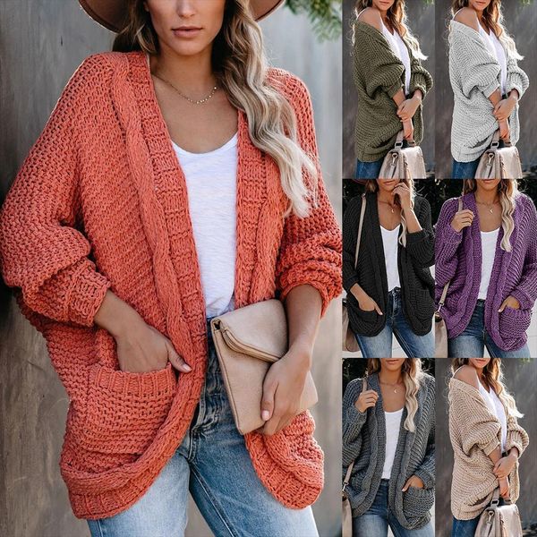 

women vintage cardigan v neck womens sweaters fall soft cotton knit tide korean casual simple solid color fashion jacket, White;black