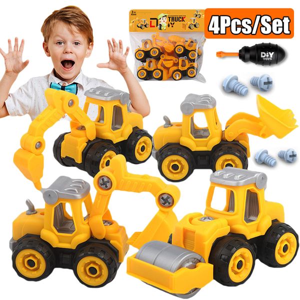 

Nut Disassembly Engineering Truck Building Blocks Bulldozer Kids Screw Boys Creative Tool Education Toys Car Model For Boy