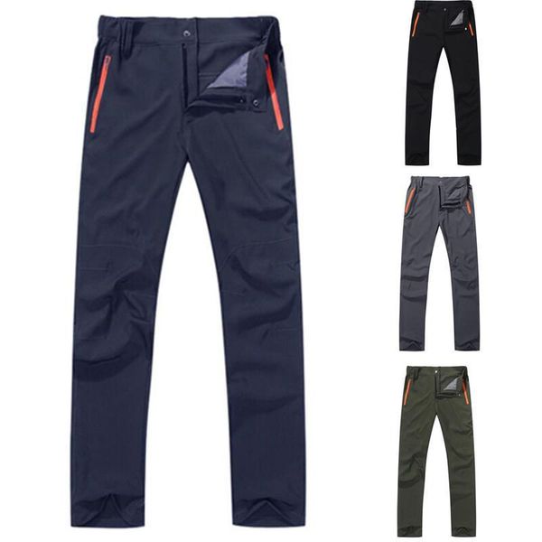 

men's pants 3xl mens outdoor climbing male solid color quick dry waterproof casual stright leg trousers joggers men, Black