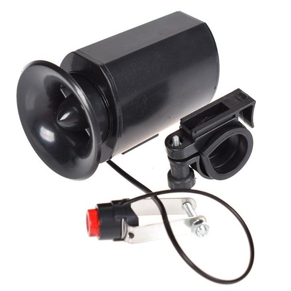 

bike horns super loud black electronic bicycle bell horn siren ring alarm speaker ultra-loud cycling safety acces
