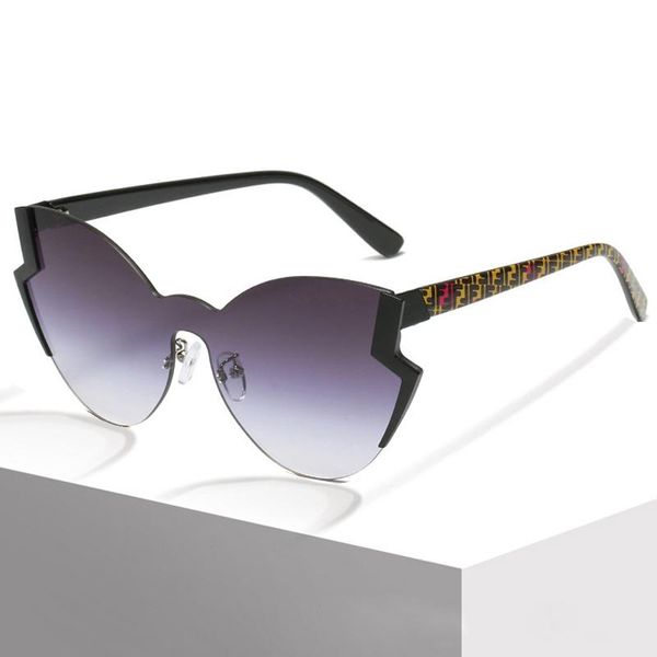 

sunglasses 2021 luxury cat eye women designer fashion metal frame sun glasses for female trend glasees eyewear uv400, White;black