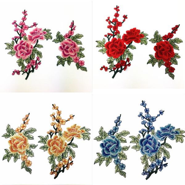 1 Pair Flower Lace Neckline Collar Trim Floral Embroidered Craft Classic Accessories Clothes Dress Neck Applique Sewing Supplies