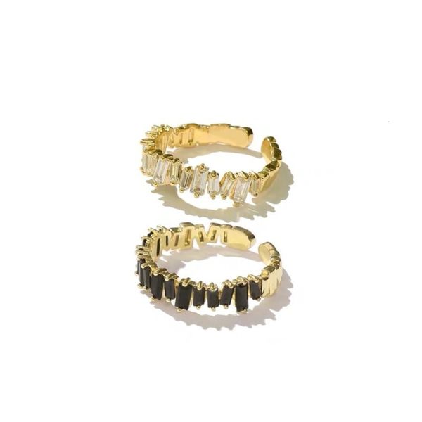 

color feehow selling ring with aaa opening zircon and broken ice flower, Silver