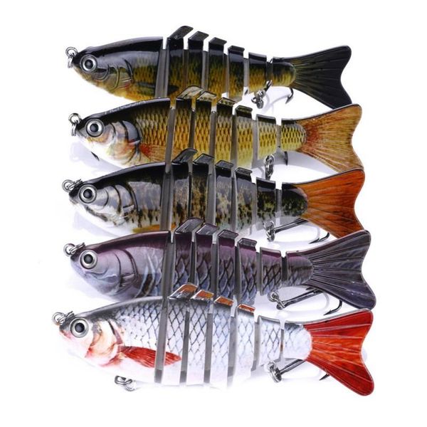 

fishing bait multi-section fish 10cm/15g tackle fake plastic lure baits hooks