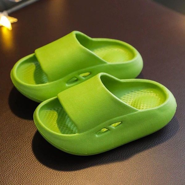 

slipper children' sandals summer boys and girls antiskid indoor home bath soft bottom parent child eva, Black;grey