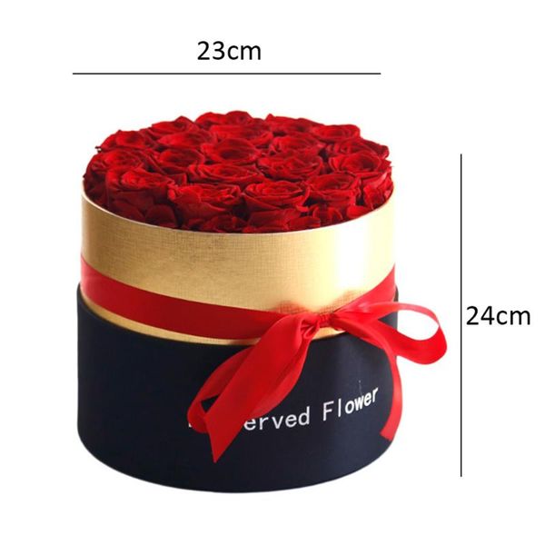 

gift wrap eternal rose in box preserved real flowers with set artificial for mother's day romantic valentines gifts