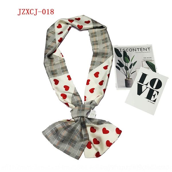 

t2iz 20narrow strip ties double layer scarves scarves hair nd cravat and silk silk scarf versatile scarf fashion printing bag decorative ha, Black;gray