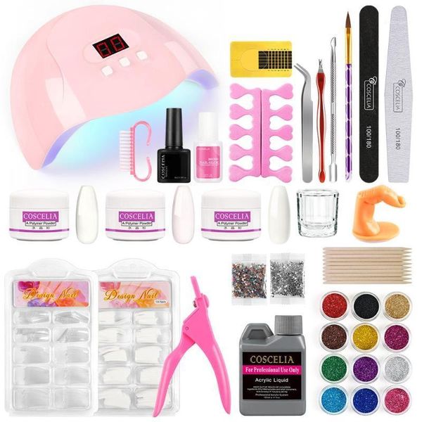 

pro acrylic nail kit with 36w lamp dryer full manicure set for art powder liquid tips brush tools manicure1