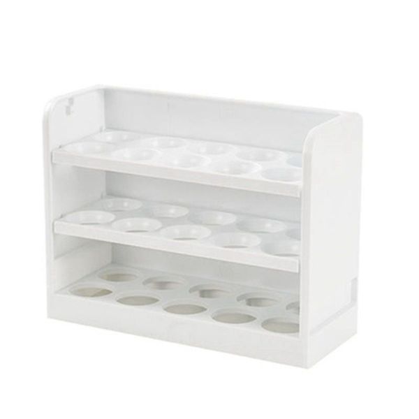 

storage bottles & jars egg holder for fridge stackable container refrigerator door tablestove stores 30 eggs rotatable