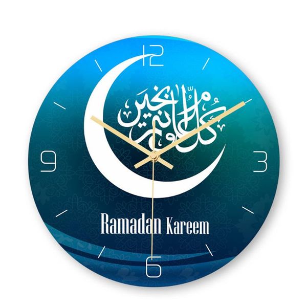 

wall clocks frameless 3d clock decal sticker muslim ramadan mubarak home decor posters wallpaper islamic