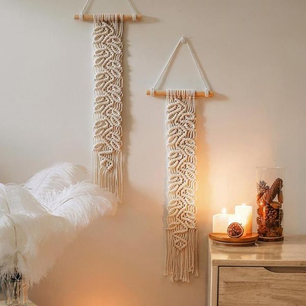 

decorative objects & figurines 1 pcs hand-woven pendant boho tapestry geometric art weaving pattern hanging decor decoration gorgeous for ho