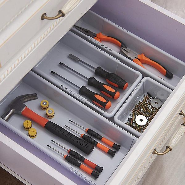 

storage bottles & jars 1 pcs adjustable drawer box set for diy clothing debris socks finishing separate classification organizor