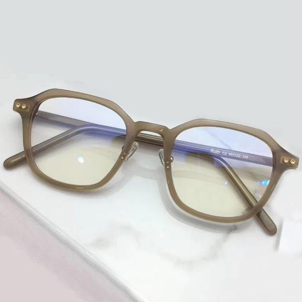 

fashion sunglasses frames hand-made acetate eye glasses for men women square myopia optical eyeglasses leisure prescription, Black