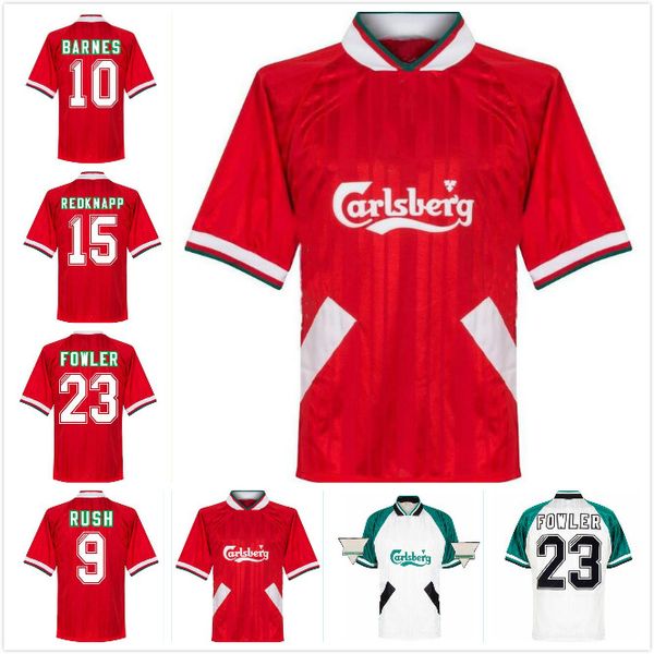 

1993 1995 barnes rush fowler torres mens retro soccer jerseys dalglish redknapp wright gerrard mascherano heskey home away short sleeve foot, Black;yellow