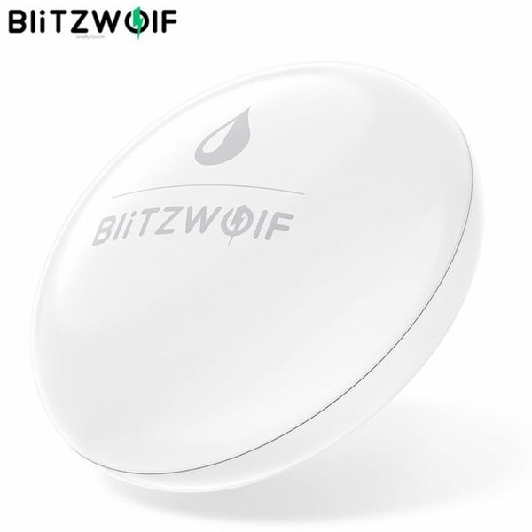 

smart home control blitzwolf bw-is9 zigbee water leak sensor flood detector alarm real-time app alert notification ip64 waterproof