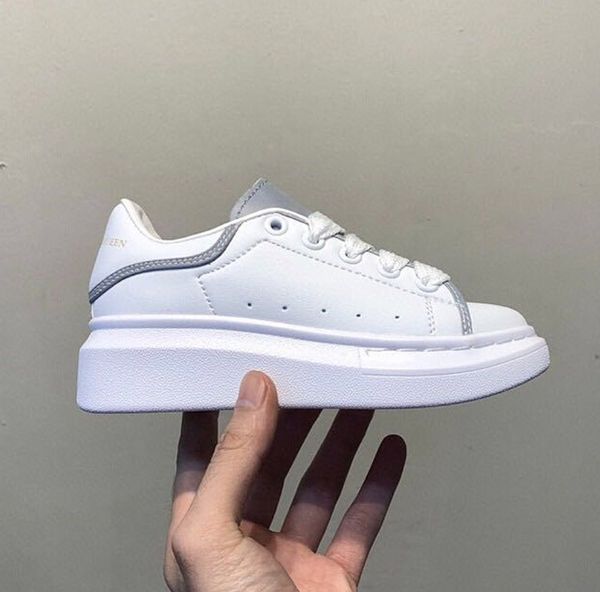 

kid classics 2021 3m reflective sneaker children trainer outdoor jogging footwear boy girl casual skate shoe kids fashion sport shoes357493, Black