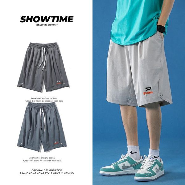

men cargo shorts 2021 summer fashion casual streetwear baggy pants harajuku zx1551 men's, White;black