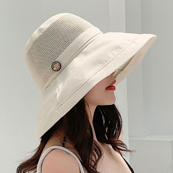 

wide brim hats yqyxcy bucket hat wineb double sided sun protection flower pattern fisherman cap lady 2021 summer for women gorro, Blue;gray