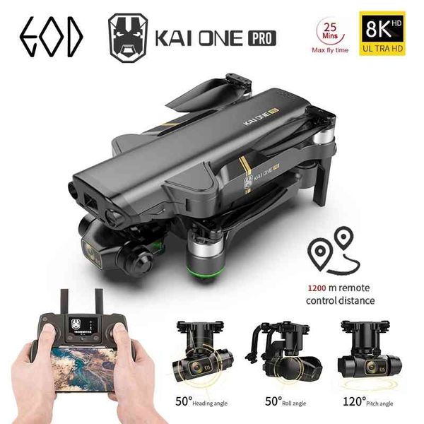 

2022 new kai one pro gps drone 8k hd camera 3-axis gimbal professional anti-shake pgraphy brushless foldable quadcopter toy